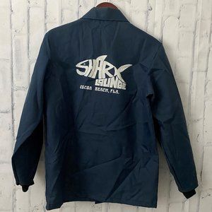 Vintage Lasco Made in USA Windbreaker Jacket Shark Lounge Cocoa Beach FL Small